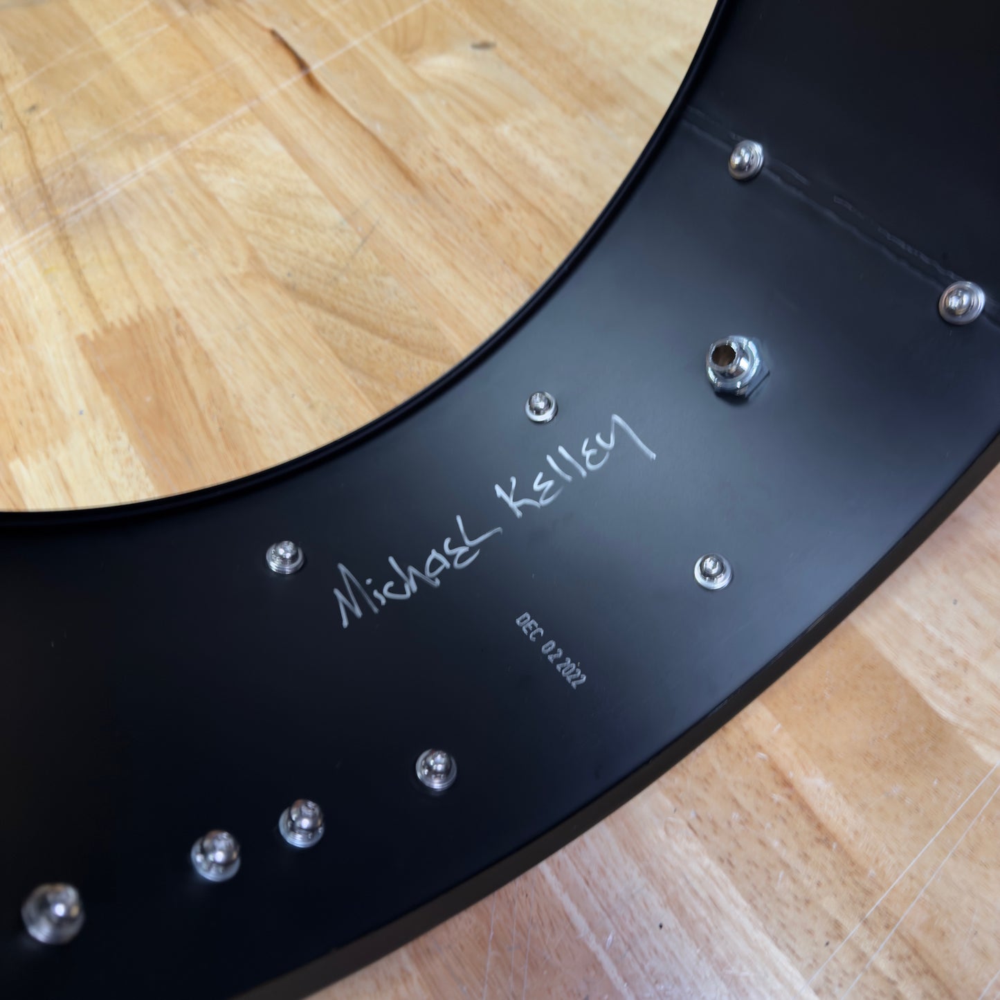 6.5”X14”, Matte Black Brass Snare
